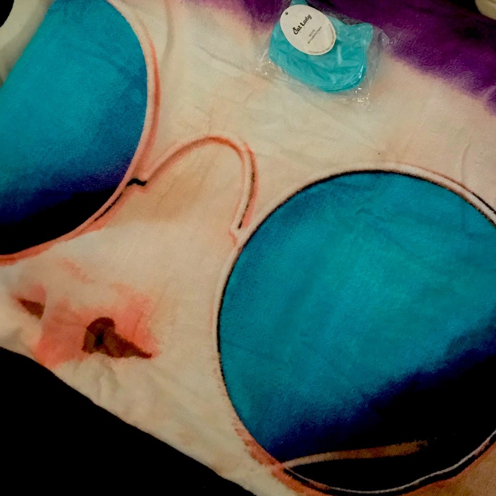 Cat Lady NWT Summer Bundle- Beach Towel + Purse